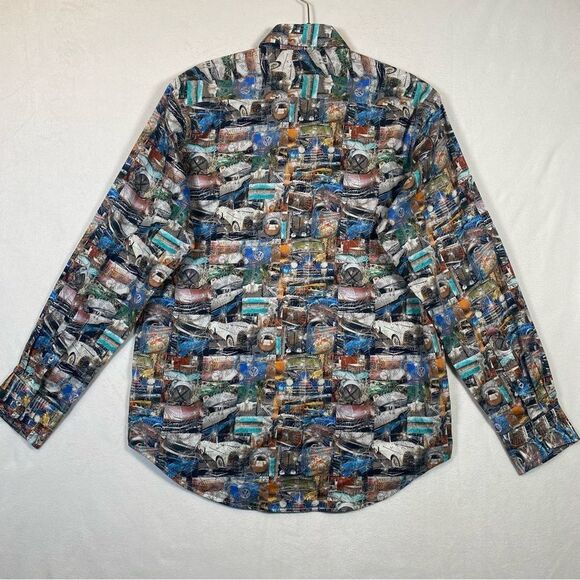 David Smith Australia Signature Classic Fit Long Sleeve Button Down Shirt Size M - Picture 2 of 12